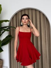 Common İp Askılı Elbise