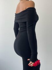 Livora Gül Detay Elbise