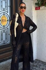 Bridget Ajurlu Uzun Hırka Takım 9881