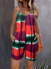 Kadın Ip Askılı Yuvarlak Yaka Cepli Kısa şort Süprem Takım