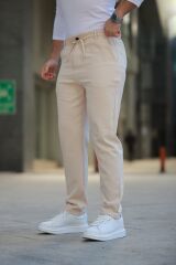 Erkek Beli Bağcıklı Jogger Pantolon
